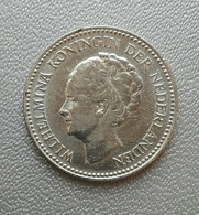 Netherlands 1929 1/2 Gulden Half Wilhelmina Olanda Fiorino - 1/2 Florín Holandés (Gulden)