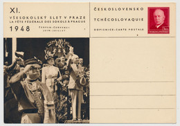 TCHECOSLOVAQUIE - 2 Cartes Postales (entiers) - Fête Fédérale Des Sokols à Prague - Postcards