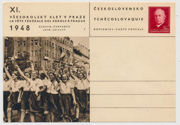 TCHECOSLOVAQUIE - 2 Cartes Postales (entiers) - Fête Fédérale Des Sokols à Prague - Postkaarten