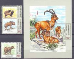 1999. Georgia, Animals, 3v + S/s, Mint/** - Georgië