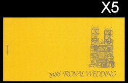 TUVALU Funafuti 1986 Royal Wedding Andrew Fergie Ginger Cathedral PERF.booklet BULK:5x - Tuvalu