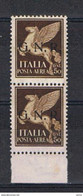 R.S.I.:  1944  P. A.  SOPRASTAMPA  VERONA  -  50 C. BRUNO  COPPIA  N. -  SASS. 118 - Poste Aérienne