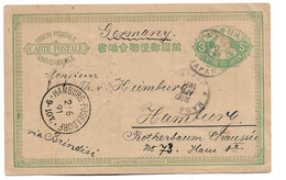 J529 / JAPAN - Wladivostok Via Nagasaki Nach Hamburg 1891 - Cartas