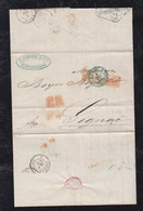 Russia 1856 Entire Cover ST PETERSBURG To LIGNAC France Via Germany AUS RUSSLAND Postmark - ...-1857 Prephilately