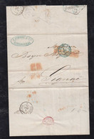 Russia 1856 Entire Cover ST PETERSBURG To LIGNAC France Via Germany AUS RUSSLAND Postmark - ...-1857 Voorfilatelie