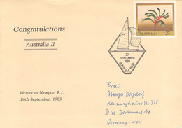 AUSTRALIA - STATIONARY ENVELOPE 1983 "CONGRATULATIONS AUSTRALIA II"  //Q195 - Postal Stationery