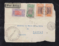 France Guinee Guinea 1937 Airmail Cover Front CONAKRY To GANNAT - Cartas & Documentos