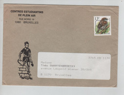 REF3088/ TP PO837 Oiseaux Buzin S/L.Centres Estudiantins De Plein Air 1060 BXL > BXL 1170 - Typos 1986-96 (Oiseaux)