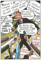 Illustration Illustrateur Veyri Bernard Jacques Chirac 1er Ministre Renouvellement Abonnement Magazine CPC 1987 - Veyri, Bernard