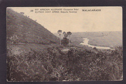 CPA Congo Belge Malagarassi Allemagne Germany Entier Postal Surchargé Marcophilie - Belgisch-Congo