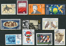 BULGARIA 1989 Eleven Single Commemorative Issues Used. - Gebraucht