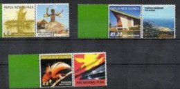 PAPUA NEW GUINEA, 2012, PERSONALIZED STAMPS,BIRDS,CANOE, PARLIAMENT, 3v,MNH - Non Classés