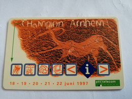 NETHERLANDS CHIPCARD  HFL 2,50 Champion Arnhem  Hippique  Toernament/ Drawing On Rock      MINT CARD  ** 4477** - Public