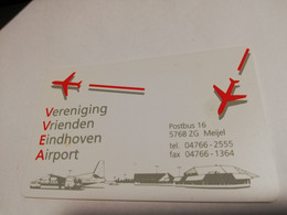 NETHERLANDS CHIPCARD  HFL 5,00 AIRPLANE EINDHOVEN AIRPORT    MINT CARD  ** 4482** - Public