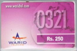 PAKISTAN   -  RECHARGE   -   WARID 250  -   RIF. 9438 - Pakistan