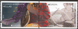 Greece, 2014, Michel 2776-2777, EUROPA Stamps - Musical Instruments,strip Of 2v Form Booklet, MNH - Unclassified