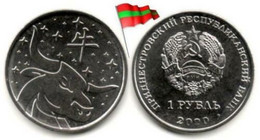 Transnistria - 1 Rouble 2020 (2021-Year Of The Ox / Année Du Boeuf - 50,000Ex.) - Moldavie