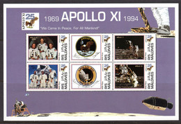 MALDIVES - 1994 ANNIVERSARY OF 1st MOON LANDING SHEETLET FINE MNH ** SG 2102a - Maldives (1965-...)