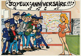 JOYEUX ANNIVERSAIRE !!! ...LES PIEDS NICKELES.....CPM - Bandes Dessinées