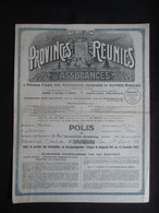 VP ASSURANCE 1920 (V2030) LES PROVINCES RéUNIES (3 Vues) BRUXELLES Avenue Des Arts 6 - Banco & Caja De Ahorros