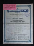 VP ASSURANCE 1954 (V2030) L'ASSICURATRICE ITALIANA (3 Vues) GENèVE 01/01/1954 - Bank En Verzekering