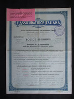 VP ASSURANCE 1954 (V2030) L'ASSICURATRICE ITALIANA (3 Vues) GENèVE 01/01/1954 - Banca & Assicurazione