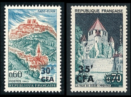 REUNION 1964-65 - Yv. 360 Et 361 **   Cote= 3,60 EUR - Saint-Flour ; Provins (2 Val)  ..Réf.FRA29302 - Unused Stamps