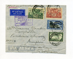 1935 Congo Belge  Lettre - Par Avion - Elisabethville-Bruxelles SABENA - 23 Novembre 1935 - Storia Postale