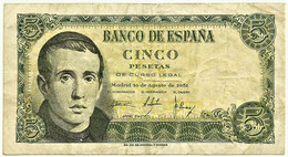 ESPAÑA - 5 Pesetas - 10.08.1951 - Pick 140 - Serie S - Jaime Balmes - 5 Peseten