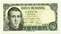 ESPAÑA - 5 Pesetas - 10.08.1951 - Pick 140 - AUnc. - Serie X - Jaime Balmes - 5 Pesetas