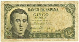 ESPAÑA - 5 Pesetas - 10.08.1951 - Pick 140 - Serie X - Jaime Balmes - 5 Peseten