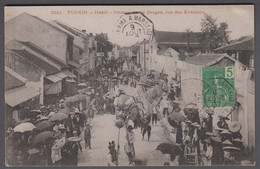 1907. INDOCHINE. Beautiful Post Card TONKIN. Hanoi. Promenade Du Dragon, Rue Des Even... () - JF412681 - Briefe U. Dokumente