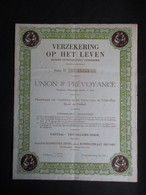 VP ASSURANCE 01/12/1940 (V2030) UNION & PRéVOYANCE (2 Vues) Verzekering Op Het Leven - Banco & Caja De Ahorros