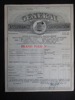 VP ASSURANCE 01/11/1955 (V2030) GENERAL Accident Fire & Life ASSURANCE CORPORATION (2 Vues) ANTWERPEN Meir 14 - Bank & Insurance