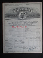 VP ASSURANCE 01/11/1955 (V2030) GENERAL Accident Fire & Life ASSURANCE CORPORATION (2 Vues) ANTWERPEN Meir 14 - Banca & Assicurazione