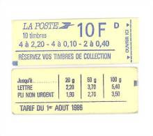 CARNET 1501 Liberté De Delacroix "RESERVEZ VOS TIMBRES DE COLLECTION" Daté 23/2/87, Fermé. Parfait état Bas Prix RARE. - Modern : 1959-…