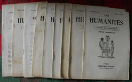 8 N° De "Les Humanités". Hatier 1942-1943. Revue D'enseignement Secondaire Et D'éducation. Classe De Grammaire - 18+ Years Old