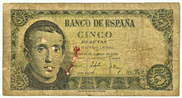 ESPAÑA - 5 Pesetas - 10.08.1951 - Pick 140 - Serie 1B - Jaime Balmes - 5 Pesetas