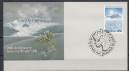 AAT 1986 Antarctic Treaty 1v FDC  (51169) - FDC