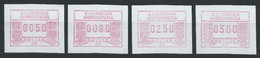 Grèce YT Distributeur 9 (4 Valeurs) Neuf Sans Charnière - XX - MNH - Timbres De Distributeurs [ATM]