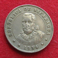 Nicaragua 25 Centavos 1954 KM# 18 Lt 787 *VT - Nicaragua