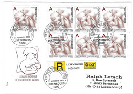 Luxembourg 2003 Allaitement Maternel ¦ Suckling ¦ Stillen - Storia Postale