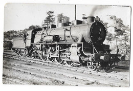 LOCOMOTIVE A VAPEUR Carte Photo Machine   Gros Plan - Materiale