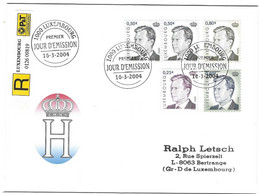 Luxembourg 2004 Grand-Duc Henri ¦ Grand Duke ¦ Grossherzog - Lettres & Documents