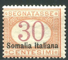 SOMALIA 1920 SEGNATASSE 30 CENT. SASSONE N .26  ** MNH FRESCHISSIMO - Somalia
