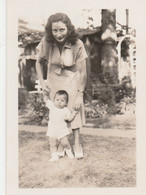 10829.  Foto Vintage Donna Femme Con Bambino 1948 Italia - 6x9 - Anonymous Persons