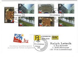 Luxembourg 2005 Europa Acier Arche Bâtiment Fleuve ¦ Steel Round Arch Building River ¦ Stahh Rundbogen Gebaude Fluss - Lettres & Documents