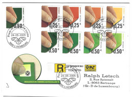 Luxembourg 2005 Timbres Autocollants Usage Courant ¦ Selbstklebende Briefmarken Freimarken - Covers & Documents