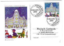 Luxembourg 2005 Noel Batiment Postes Esch-sur-Alzette ¦ Christmas Postal Office ¦ Weihnachten Postgebäude - Covers & Documents
