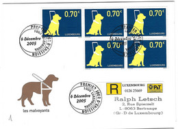 Luxembourg 2005 Chien Malvoyant ¦ Visually Impaired Dog ¦ Hund Sehbehinderter - Storia Postale